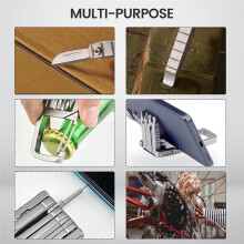 13-in-1-Multitool-Schlüsselanhänger, -Werkzeug mit Kieferbrecher, Flaschenöffner, Handyhalterung und Schraubendreher