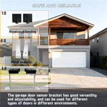 Garage Door Sensors Bracket, Replacement for Genie/Overhead Garage Door Sensors, GSTB-R STB-BL Garage Sensor