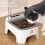 Distributore Automatico di Cibo per Gatti, Distributore Automatico di Cibo Lento per Cani, Distributore Automatico di Cibo per Gatti con Apertura 3