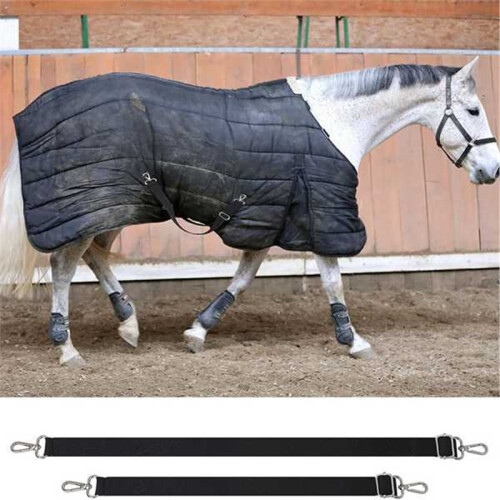 Conjunto de 8 Tiras Elásticas para Patas de Cavalo, com Fechos Giratórios Duplos, Comprimento Ajustável de 60 A 107 cm (24 A 42 Polegadas). 2