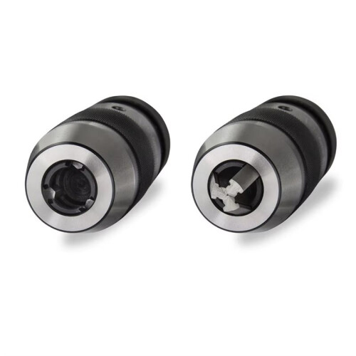 Mandril de Aço B16 de 1-16 mm com Aperto Automático e Sem Chave + Eixo MT2-B16 para Torno e Furadeira MK2 2