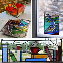 Fusible Glass Sheets 112G Dichroic Glass Scrap Microwave Kiln Art Pieces Mixed Color for Jewelry Making Supplies Crafts
