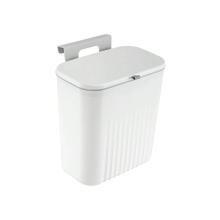 9LFoldable Hanging Kitchen Bin with Lid Under Sink