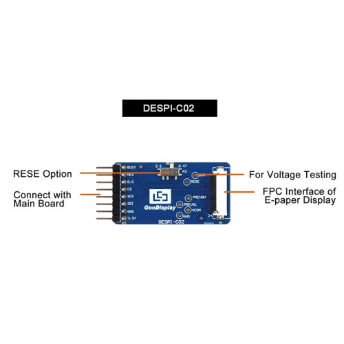 New Connection Adapter Board E-Ink HAT for Epaper Display DESPI-C02 2