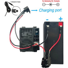 6V 12V 24V Round Charger Charging Port for Kids Power Wheel Ride Electric Toys Car Replacement Parts