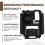 For  Sienna Central Console Silicone Protective Mat Cup Holder Mat Interior Modification Accessories Black 4