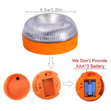 4PC LED Car Emergency Light Flashing Magnetic Induction Strobe Warning Portable Road Accident Safety Accessory