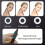 Webcam USB Full HD 1080p com Luz Circular, Foco Fixo, Rotação de 360, Conecte e Use para Streaming e Videochamadas 4
