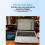 5 in 1 Multifunction Display Docking Station,5 Inch Type-C Dock Support 100W PD Charging + USB 3.0x2 +/TF Card Reader 3