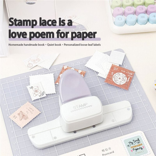 Stamp Lace Embossing Tool for DIY Handmade Notebook ,Gift Tags and Creationary Packaging, Scrapbooking and Card Making 1