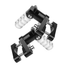 Motorcycle Footrests Highway Rotatable Folding Foot Pegs 22-28mm for  R1200GS ADV R1250GS LC S1000XR F900R Black
