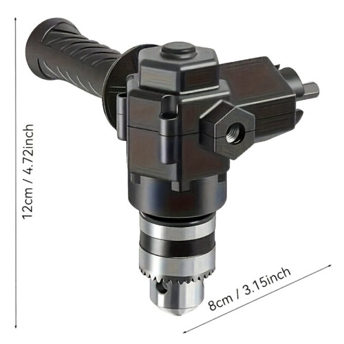 Impact Drill Adapter 90 Three Jaw Chuck CornerRight Angle Bend Extension Chuck Drill Adapter Angle Converter Accessory 2