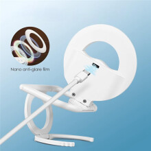 Anneau Lumineux LED Rechargeable par USB pour Selfies avec Objectif de Téléphone Portable et Lampe Selfie LED pour Smartphone