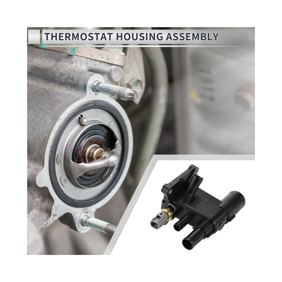 Lr038758 Lr025564 Car Engine Cooling Thermostat Interface Water Outlet Connector For Lr2 Black 6033283125096