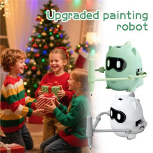 Upgraded Drawing Robot Interactive Educational Drawing Robot for Kids Puzzle Intelligent Toy Early Education Toy Robot B