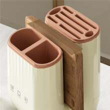 1pc Kitchen Knife Holder Rack Grid Partition Integrated Knife Holder Cutting Board Knife Rack Chopsticks Storage Rack