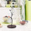 Countertop Mug Tree Stand - Coffee Cup Display & Storage Rack, Kitchen Counter Organizer, Black (Single Row) 3