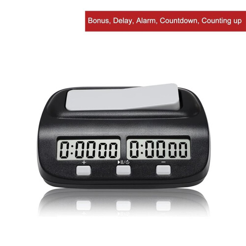 Chess Clock, Board Game Timer, Portable Digital Chess Timer with and Delay Features and Multiple  Controls 1