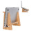 Suporte Vertical de Bambu para Laptop, Compatível com Notebooks para  Book, Air Pro, XPS, Surface Pro e  Pixelbook. 2
