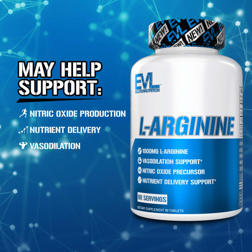 EVLution Nutrition, L-Arginin, 1 g, 90 Tabletten 2
