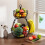 Stackable Ventilated Double Layer Snacks Basket Removable Designs Sturdy Iron Construction Includes Banana Hanger 2