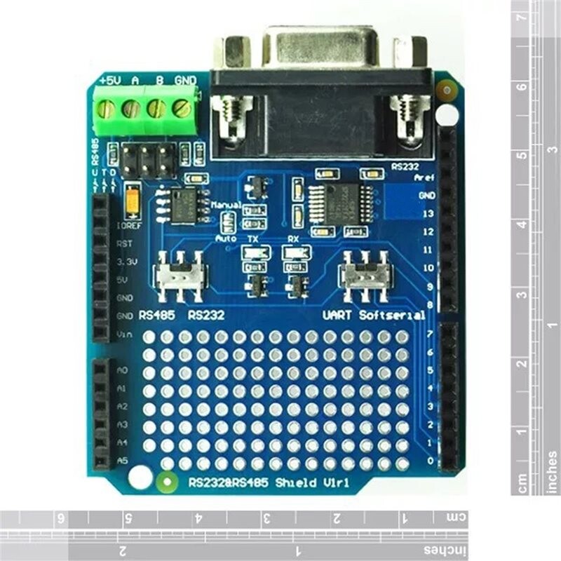 Rs485 Serial Interface Module RS485 RS232 Isolated Expansion HAT SPI Control RS485 RS232 HAT, for ...