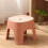 2 Pieces Shower Shoe Changing Stool Safe Stool Practical Stool Baby 26*24cm Pink 2