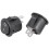 5 Pcs SPST Black Button /Off Round Rocker  AC 6A/125V 3A/250V 8
