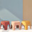2 Pieces Shower Shoe Changing Stool Safe Stool Practical Stool Baby 26*24cm Pink 7
