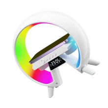 Wireless Charging Speaker Ambient Light Alarm Clock Multifunctional Gift