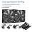 110V-220V Fan Cooling Controller Btc Machine Chassis Workstation Cabinet Radiator Server Fan for GPU VGA, EU Plug 5