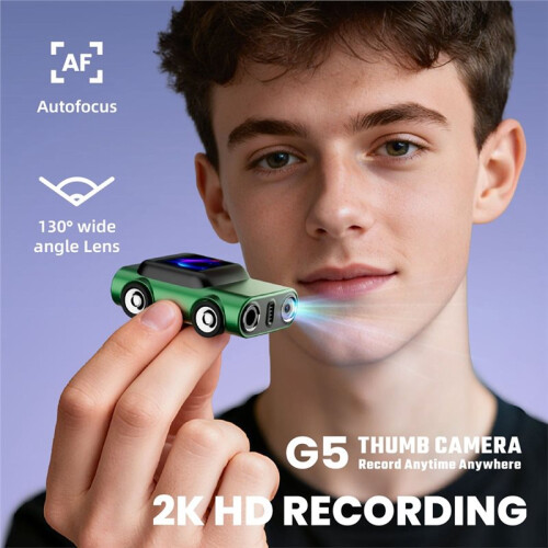 2K Keychain Thumb Camera Action Camera Retro Support Memory Card Camcorder Video Recorder Necklace Camera A 1
