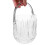 Set mit 2 tragbaren Eisbehältern aus Kunststoff mit Eiszange (transparent) 2
