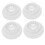 Sewing Machine Spool Pin Cap 4Pcs White Plastic Prevent Slipping 6