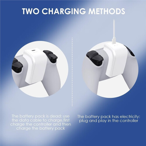 1800MAh Battery Pack E  and ChargKit for  5 Controllers with USB Type C Charging Cable and LED Indicator 2