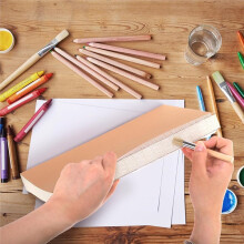 Kit da 12 Pezzi per Rilegatura di Libri, Tessuto per Rilegatura di Libri, Piegatrice per Carta e Spazzole per Libri Vecchi