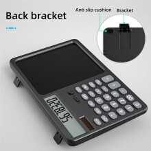 Multifunction Solar Calculator with Handwriting Pad for Financial Accounting Handwriting Computer Business Drawing Black