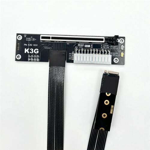 PCIe 5.0 X4 M2 Laptop  Card External Adapter EGPU Extension Cable External  Card Docking with Bracket