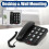 One-Touch Dialing Large Button Fixed Landline Phone  Button Amplified Home Phone with Landline for Elderly and Users 9