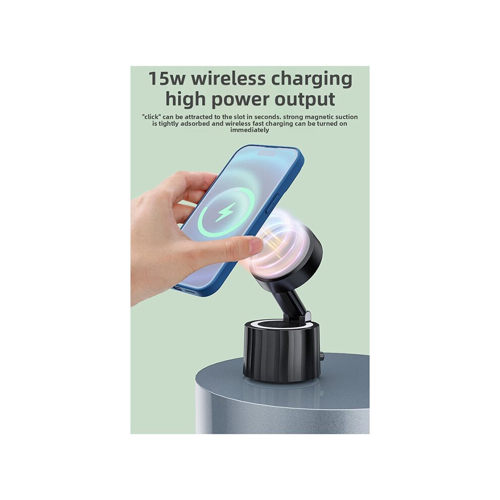 15W Wireless Charging With Magnetic Phone Stand Desktop Live Suction Cup Speaker Stereo Sound Foldable Stored 6031067863448