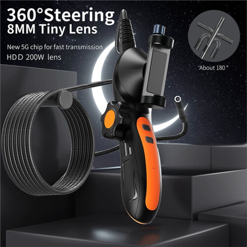 WiFi Hand-Held Endoscope Camera 1 Meter Flexible Cable for IOS Android HD 1080P Waterproof Inspection