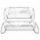 Transparent Handheld Game Console Case for   Ally X, Soft Anti-Slip Protective Cover 2