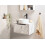 Beliani Wall Mounted Vanity Unit PETROLINA 60 cm White Marble 2
