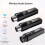 XLR Wireless Microphone Transmitter Receiver 2.4Ghz Microphone Wireless System Rechargeable Wireless Mic Audio Adapter B 3