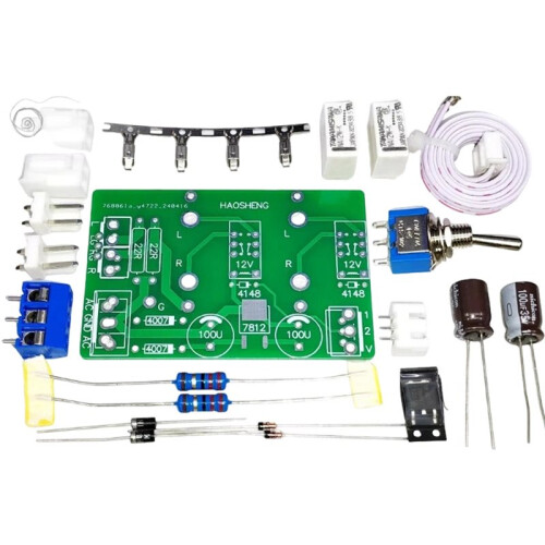 Two Choice Relay Audio Source Switching Board 2-Channel Signal Switching Board Audio Conversion Board Finished Board 2
