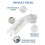 Kit Conversor de Cama de Solteiro Extra Largo de 10 Polegadas com Enchimento Bipartido para Cama Ajustável - Conector de Colchão para Cama 3