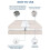 Kit Conversor de Cama de Solteiro Extra Largo de 10 Polegadas com Enchimento Bipartido para Cama Ajustável - Conector de Colchão para Cama 4