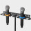 Multi Microphone Holder  to 4 Mics Portable Microphone Storage Stand Mic Stand Tray for Handheld Dynamic Wireless Mics 10
