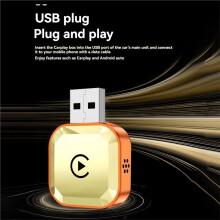 2in1 Wireless Carplay Android AUTO Adapter WiFi & Bluetooth5.0+Voice AI Box Wired CarPlay to Wireless Carplay A