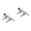 2Pièces Adaptateur Fluide De Alliage Gris Kit De Saignée 3 Voies 7